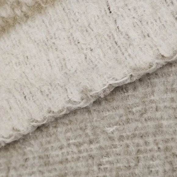 VTG Cream Beige Reversible Damask Floral Coverlet Bedspread‎ French Twin Full - Picture 11 of 13